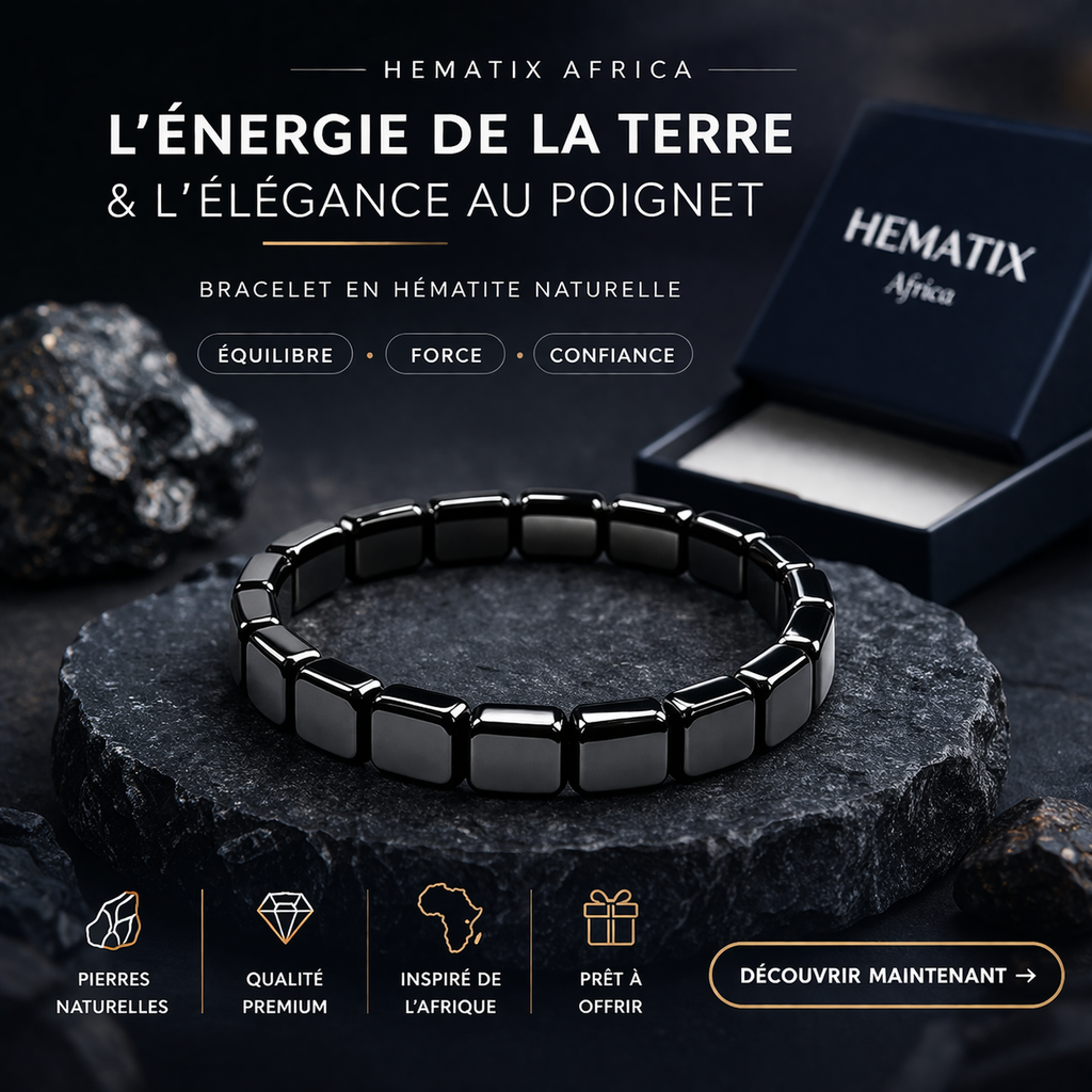 HERMATIX AFRICA | BRACELET EN HÉMATITE